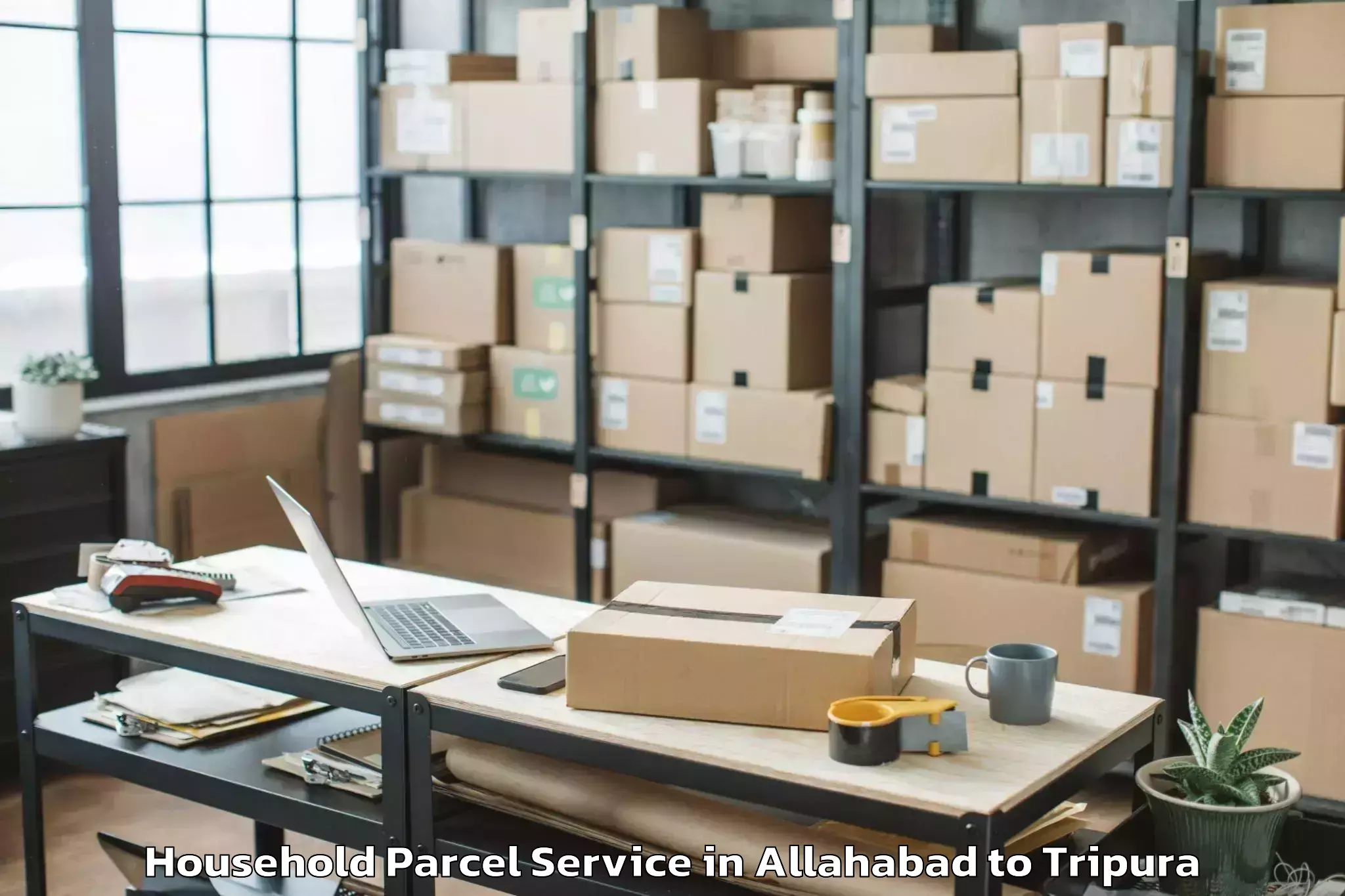 Reliable Allahabad to Aambasa Household Parcel